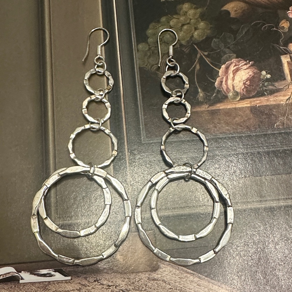 Beautiful Sterling Silver 925 Hoop Earrings